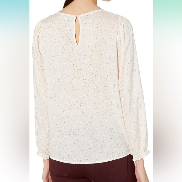 Lucky Brand -Women's light pink Long Sleeve Scoop Neck Blouse Size Small - Picture 2 of 12